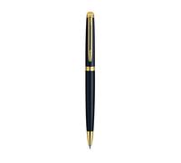 Penna a sfera Waterman Hemisphere GT inchiostro blu Waterman nero con finiture placcate in oro - S0920770