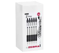 Penna A Sfera Zebra Z-Grip - Inchiostro Nero (50 Pezzi)