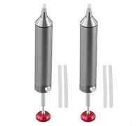 Penna a ventosa per saldatura per elettronica, 2 pezzi, dissaldante portatile con vuoto da 12 cm, strumento di rimozione della saldatura del corpo in alluminio, compatibile con relè PCB