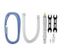 Penna abrasiva pneumatica, micro smerigliatrice ad aria con impugnatura dritta a 180 gradi, 65.000 giri/min ad alta velocità per lavori artigianali su vetro e pietra, tubo dell'ari