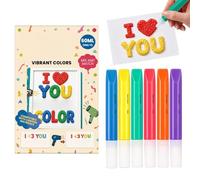 Penna Artistica 3D a Rilievo 6 Pezzi Pennarelli Da Pittura Decorativi | Penne Pittura 3D A Bolle Per Prescolari, Studenti, Compleanni, Classe, Vacanze, Casa, Scuola, Sala Giochi