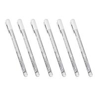 Penna Bianca,6 Pack Penne a Gel a Punta Fine 0.8mm Punta Fine Penne in Gel per Artisti Carte Scure Disegno Evidenzia Forniture per la Progettazione Artistica