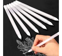Penna Bianca per Artista 6 Pezzi, Set di Penne a Gel a Punta Fine da 0.8 mm, Evidenziare Schizzi di Penne per Ritorno a Scuola, Artisti, Carta Scura, Disegno, Arte e Progettazione Forniture