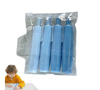 Penna bianca ricaricabile - nastro correttore double face, rotoli adesivi di correzione bianca 4X | forniture di cancelleria multiuso, colla a pressione invisibile per ufficio, scuola, casa