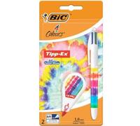 PENNA BIC 4 COLOURS TIE DYE + CORRETTORE TIPP-EX