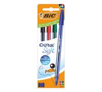 Penna BIC Cristal Soft 4 Colori Sfumati Punta 1.2 mm Inchiostro A Olio Penna BIC Cristal Soft 4 Colori Sfumati Punta 1.2 mm Inchiostro A Olio