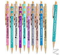 Penna Brillantini Personalizzata 30 Penne Personalizzate con Scritta Nome Logo Penna Personalizzabile Regalo per Ragazza Donna Maestra Compleanno Festa Matrimonio