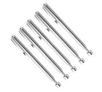 Penna Calamita Telescopica 5 Pezzi Portatile Telescopico Facile Pick Up Asta Magnetica Bastone, Penna Magnetica Estendendo Palmare Strumento Raccolta Magnetico con Clip Tascabile