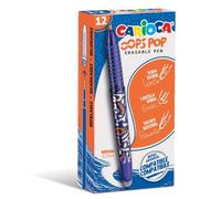 Penna cancellabile Carioca Oops Pop punta media 0,7 mm conf. da 12 blu 42044/02