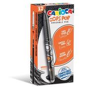 Penna cancellabile Carioca Oops Pop punta media 0,7 mm conf. da 12 nero 42044/01
