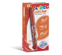 Penna cancellabile Carioca Oops Pop punta media 0,7 mm conf. da 12 rosso 42044/03