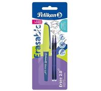 Penna cancellabile Erase 2.0, 2 ricariche Pelikan Blue 9584939