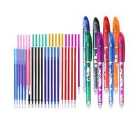 Penna cancellabile in 8 colori, 0,5 mm, inchiostro gel neutro ad asciugatura rapida, con ricariche, materiale scolastico per studenti