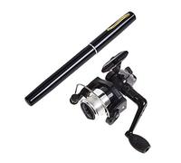 Penna canna da pesca e mulinello combo in lega di alluminio telescopica tascabile set leggero compatto estensibile portatile attrezzatura da pesca per gli appassionati di pesca