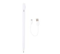 Penna capacitiva universale per smartphone e tablet, penna ottica ad alta precisione con punta fine da 1,5 mm, penna digitale portatile per IOS e Andriod, colore bianco