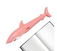 Penna che spruzza acqua, penna a sfera a forma di squalo, 14 x 3 x 0,79 cm, design compatto, strumento di scrittura spruzzatore d'acqua per scherzi e bambini, amici, colleghi