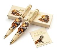Penna commemorativa in metallo a forma di scimmia con supporto emotivo, penna commemorativa con scritta "One Day at a Time", con biglietto e confezione regalo, promemoria confortante regalo per amici