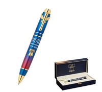Penna commemorativa per i 250 anni di libertà degli Stati Uniti, penna a sfera natalizia in grandi quantità, elegante set da collezione con scatola con aquila, regali per adulti e bambini (Blue,1PC)