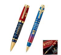 Penna commemorativa Us per i 250 anni di libertà, penne patriottiche da collezione con confezione regalo, strumento di scrittura per gli amanti della storia, regali natalizi sfusi con (#A+B)