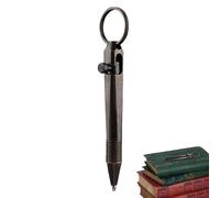 Penna compatta in | Mini penna a tascabile per viaggi e firme | Piccola Pennā a portatile per taccuino | Penña portachiavi di fascia alta, colori vintage nero e