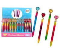 Penna con Diamante a Cuore con Inchiostro Blu 0.7mm