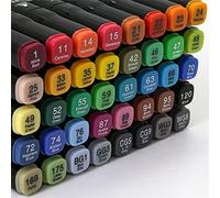 Penna con doppio chisel colorato e punta puntata per tracciare, calligrafia, drafting e comics