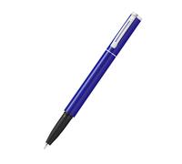 Penna con finiture colorate e brillanti in acciaio inossidabile con dettagli cro