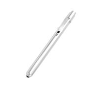 Penna con mini torcia, ideale per le diagnosi mediche, riutilizzabile, con luce LED, per uso domestico, esterno, per dottori, infermieri, soccorritori, 1 confezione, argento