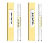 Penna con olio idratante al miele per cuticole（two pack） | Ammorbidisce le cuticole secche e ruvide; formula leggera e non grassa con punta a pennello di precisione (2 ml)