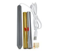 Penna con penna a forma di penna con 4 punte, penna per goffratura USB, stencil per la bellezza sventata e lucida, per realizzare biglietti, lavori in pelle, incisioni per bambini