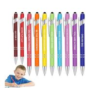 Penna con punta per touch screen, set di penne ispiratrici,Penna a multifunzionale ispiratrice - 10 penne a innovative, set di penne motivazionali per scuola, casa, lavoro