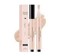 Penna correttore, design della testina del pennello a pressione, copre accuratamente occhiaie, macchie e solchi lacrimali, illumina il viso, leggero e di lunga durata, creando un trucco naturale