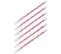 Penna da 0,5 mm, 6 penne gel alla moda, trasparente, per acquerello smerigliato, semplice per ufficio scolastico (rosso)