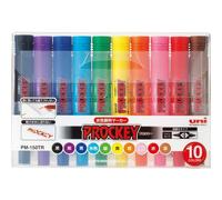 Penna da disegno Mitsubishi Uni JAPAN PROCKEY 10 colori fine e audace PM150TR...