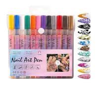 Penna Da Disegno Per Unghie 12 Colori 0.5mm Punta Fine Strumenti Per
