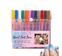 Penna Da Disegno Per Unghie 12 Colori 0.5mm Punta Fine Strumenti Per