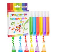Penna da Disegno - Set da Colorare a 6 Colori con Effetto 3D Bolle | Accessori Artistici Lavabili Divertenti Per Bambini Ragazzi E Ragazze