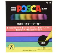 Penna da disegno Uni POSCA JAPAN 7 colori naturali Fine PC1M7C