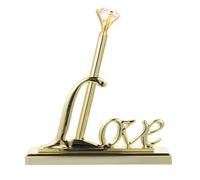 Penna Decorativa per Matrimonio Oro in Abs, Penna Brillantini | Uso Banchetto e Guest Book, Stile Classico Romantico, Leggera e Resistente, Regalo San Valentino