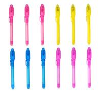 Penna di Inchiostro Inchiostro Invisibile scomparire marcatore Segreto scrittore con Luce UV per Bambini 12pc, Giocattoli