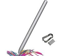 Penna di ricambio per Samsung Galaxy Tab S10 Ultra S Pen, pennino per Galaxy Tab S10, Tab S10+, Tab S10 Ultra,Tab S10 Lite, con punte/piume (senza Bluetooth), argento platino