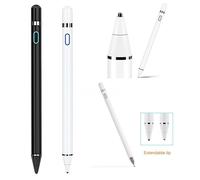Penna digitale ricaricabile 2 in 1, compatibilità universale con touchscreen, penna stilo a punta fine sensibile e precisa per dipingere, scrivere,