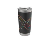 Penna e righello Disegno architettonico Bicchiere termico in acciaio inox doppia parete