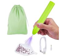 Penna Elettrica Per Arte Con Strass, Accessori Penne Per Pittura Con Strass, Strumento Artigianale Ricaricabile Con 3 Regolazioni Aspirazione Regolabile Per Laboratori Artistici