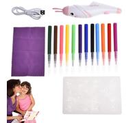 Penna elettrica per pittura | Kit per aerografo per bambini | Penne ad ricaricabili per oltre 3 anni, regalo per artigianato artistico ad