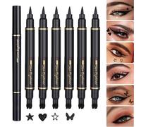 Penna Eyeliner Liquido | Eyeliner con 6 Forme | Cosmetici Impermeabili Naturali di Precisione per Appuntamenti Viaggi Vacanze Eventi e Serate