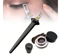 Penna eyeliner riutilizzabile in silicone, matita eyeliner impermeabile, pratico strumento per il trucco senza salti, adatto per vanità, viaggio, camera da letto, accessori per il trucco, regalo di Na