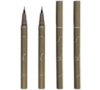 Penna eyeliner waterproof confezione da 4, eyeliner liquido punta ultra fine waterproof in marrone, a prova di sbavature per un trucco quotidiano preciso, marrone scuro