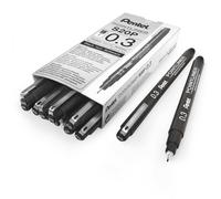 Penna Fineliner Pentel S20P Pointliner Nero Inchiostro Per Disegno Tecnico