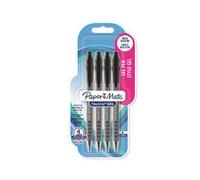 Paper Mate Penne gel FlexGrip, punta media (0,7 mm), inchiostro nero, 4 pezzi